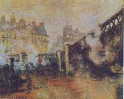 Claude Monet The Pont de l Europe, St Lazare Station USA oil painting artist